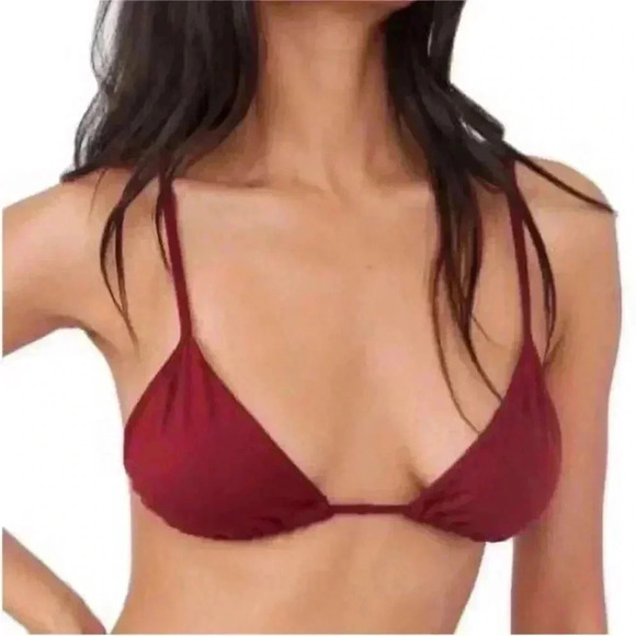 Free People Sammi Triangle Bra White/Blanc M-L/ M-G NWT 🙌🏻✨⏰💭🤝⌛️ - Picture 4 of 16